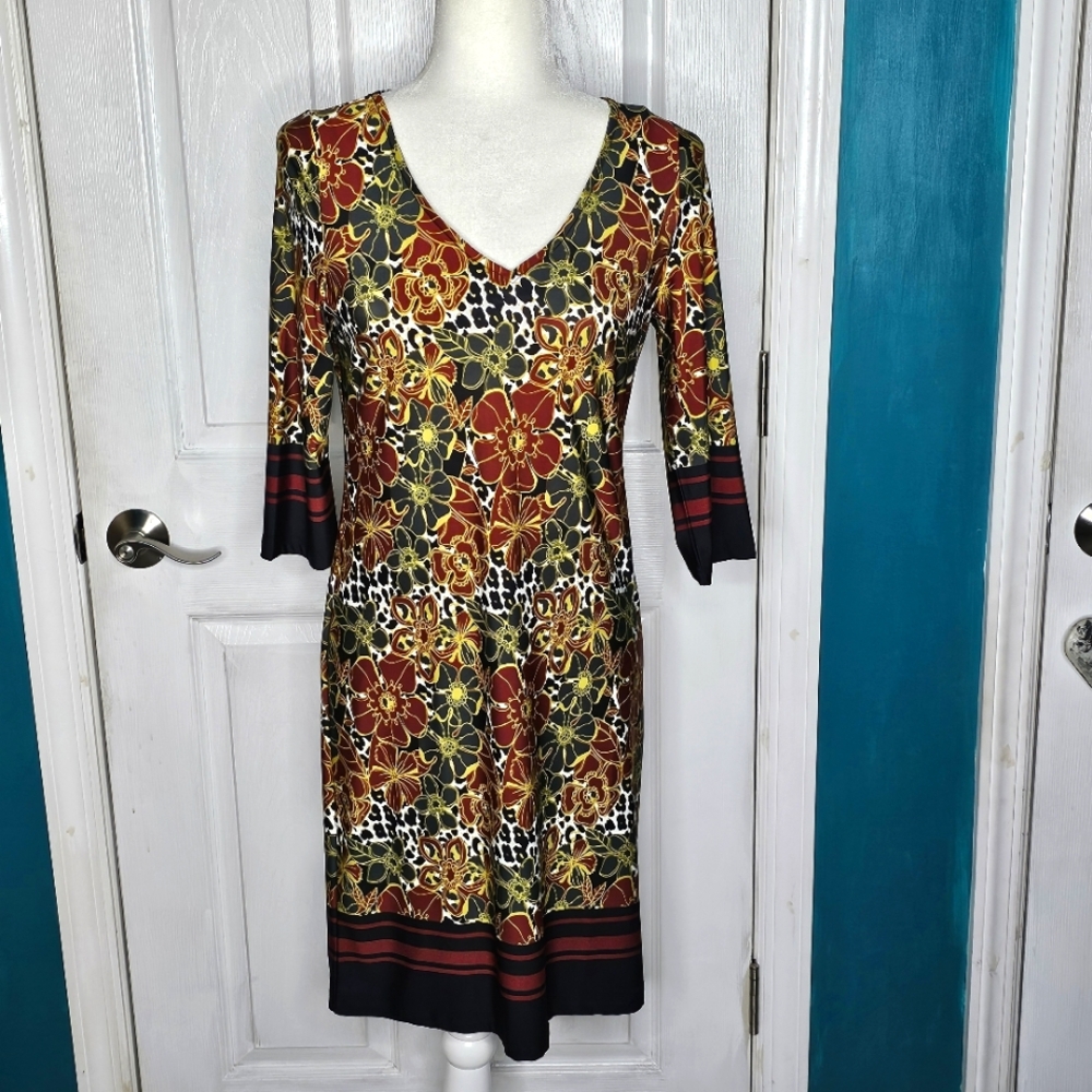 NWT Tracy Negoshian Emily Cheetah Dress Small